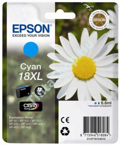 Epson T1812 kék eredeti tintapatron