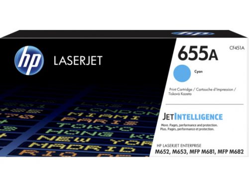 HP CF451A (655A) kék eredeti toner