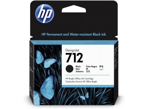 HP 3ED71A No.712 fekete nagykapacitású eredeti tintapatron