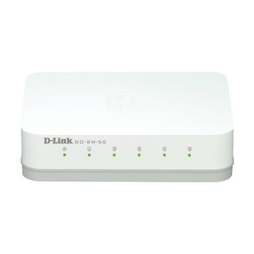 D-LINK Switch 5x1000Mbps Műanyagházas Asztali, GO-SW-5G/E