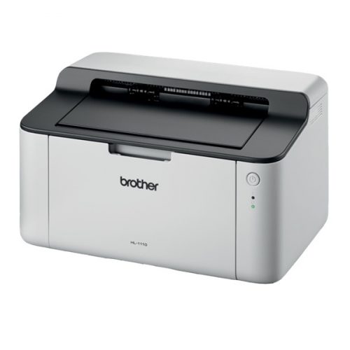 BROTHER Lézernyomtató HL-1110E, A4, mono, 20 lap/perc, USB, manuál duplex, 2400x600dpi, 1MB, szürke