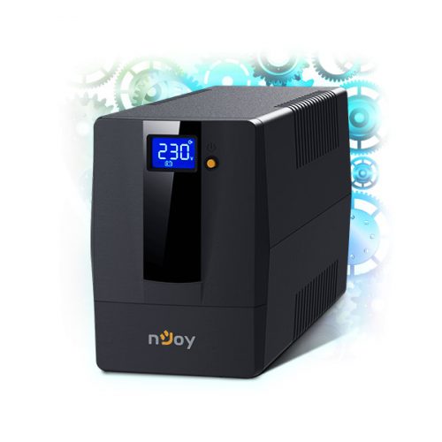 NJOY Szünetmentes + AVR Horus Plus 600, 600VA, 360W, Line-Interactive, LCD Touch display