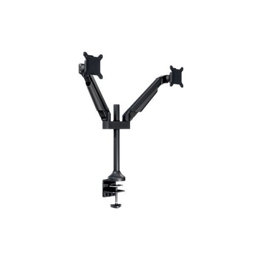 MULTIBRACKETS 2 karos asztali konzol, M VESA Gas Lift Arm Dual Black HD (15-32", max.VESA: 100x100 mm, 21 kg)