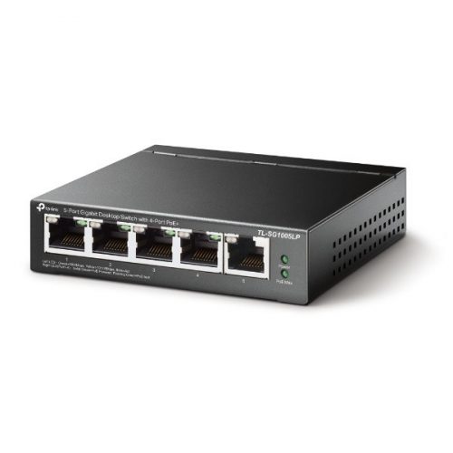 TP-LINK Switch 5x1000Mbps (4xPOE+), TL-SG1005LP