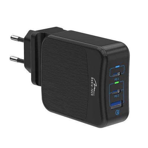 MEDIA-TECH USB-C PD SMART univerzális töltő 65W