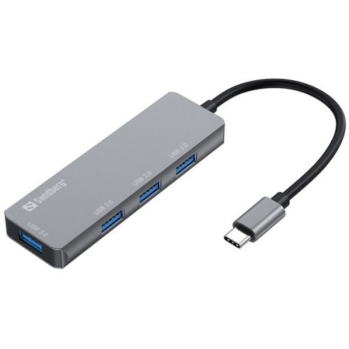 SANDBERG USB-C tartozék, USB-C Hub 1xUSB3.0+3x2.0 SAVER