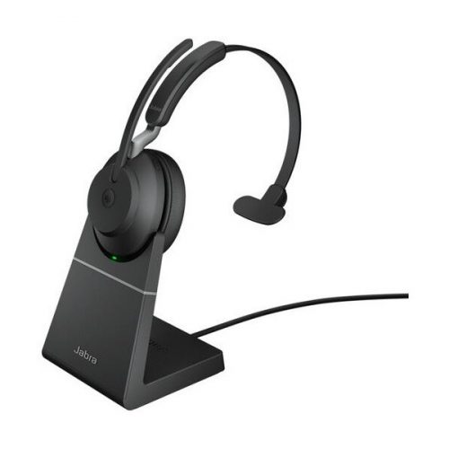 JABRA Fejhallgató - Evolve2 65 UC Mono Bluetooth Vezeték Nélküli, Mikrofon + Töltő állomás