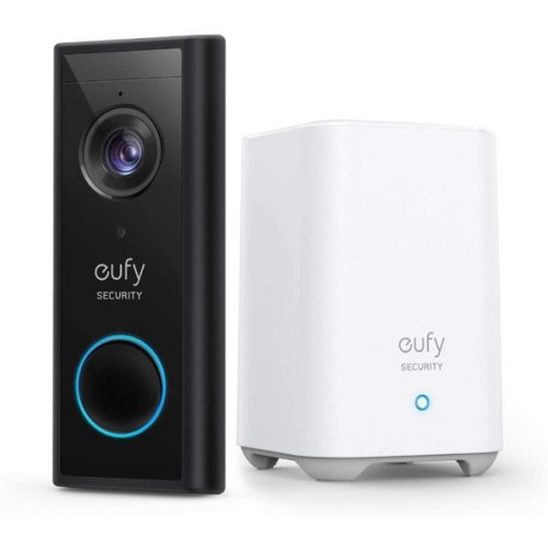 ANKER EUFY Kapucsengő + Vezérlő Központ, Video Doorbell + HomeBase2, HD(2K), WiFi-s, kültéri  - E82101W4