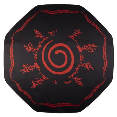 KONIX - NARUTO "Symbol" Gaming Szőnyeg kör alakú 1000x1000mm, Fekete-Piros