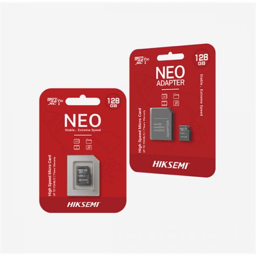 HIKSEMI Memóriakártya MicroSDXC 128GB Neo CL10 92R/40W UHS-I V30 + Adapter (HIKVISION)