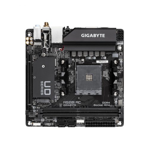 GIGABYTE Alaplap AM4 A520I AC AMD A520, mini-ITX