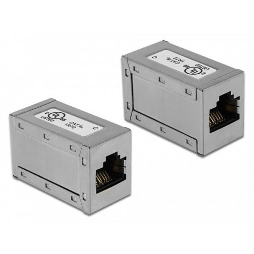 DELOCK Átalakító RJ45 jack > RJ45 jack Cat.6A STP