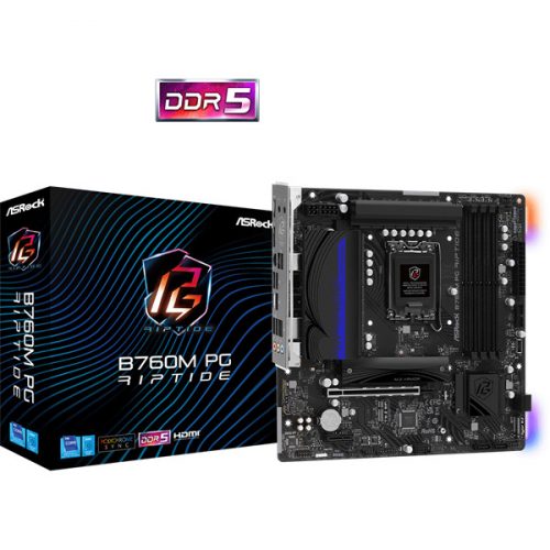 ASROCK Alaplap S1700 B760M PG RIPTIDE INTEL B760, mATX