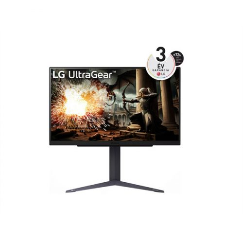 LG Gaming 180Hz IPS monitor 27" 27GS75Q, 2560x1440, 16:9, 300cd/m2, 1ms, 2xHDMI/DisplayPort, áll. mag, pivot, HDR10