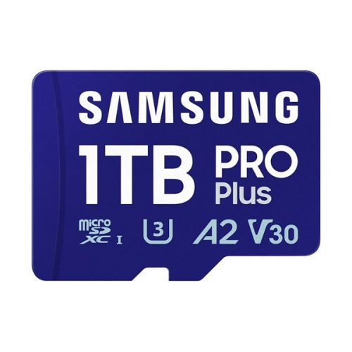 SAMSUNG Memóriakártya, PRO Plus microSDXC kártya 1TB, CLASS 10, UHS-I, U3, V30, A2, + Adapter, R180/W130