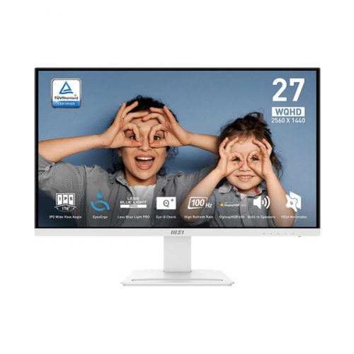 MSI Monitor Business PRO MP273QW E2 27" WQHD 2560x1440 IPS, 100Hz, 1300:1, 1ms, 2x HDMI, DP, White