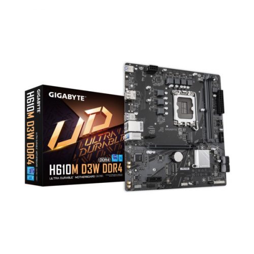 GIGABYTE Alaplap S1700 H610M D3W DDR4 INTEL H610, mATX