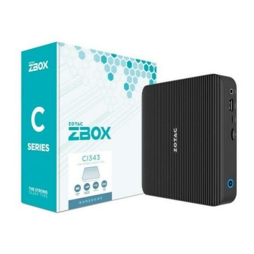 ZOTAC PC ZBOX, Intel N-series N100 3.8GHz, HDMI, Displayport, 2xLAN, WIFI, BT, M.2 SSD hely, 3xUSB, Passzív