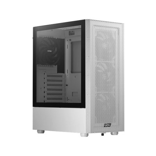 ADATA XPG Ház Midi ATX Valor MESH, 4x120mm ventilátor, Tápegység nélkül, üvegfalú, fehér