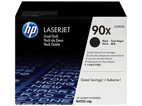 HP CE390XD (90XD) fekete eredeti toner duplacsomag