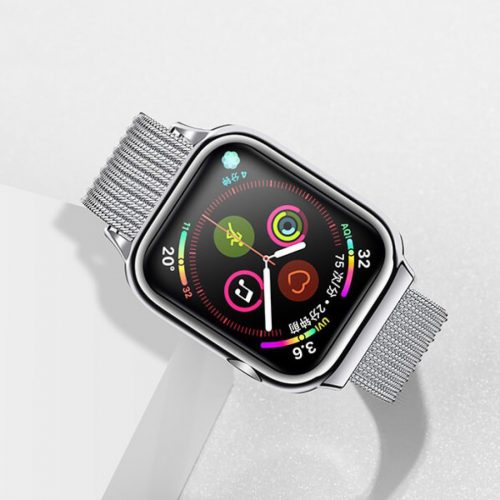 USAMS ZB67IW2 Apple Watch Mágneses fém szíj és tok, 40mm, ezüst 1380760